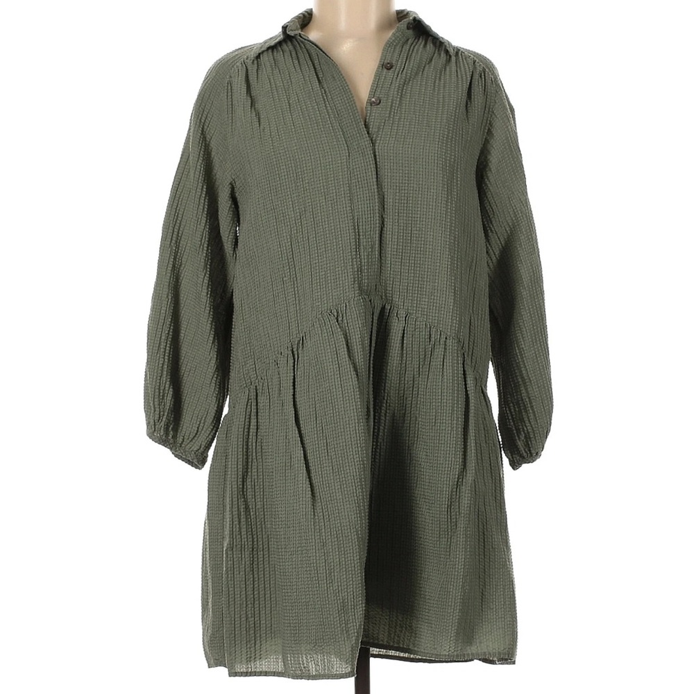 Club Monaco Casual Mini Dress | Shirtdress | Moss